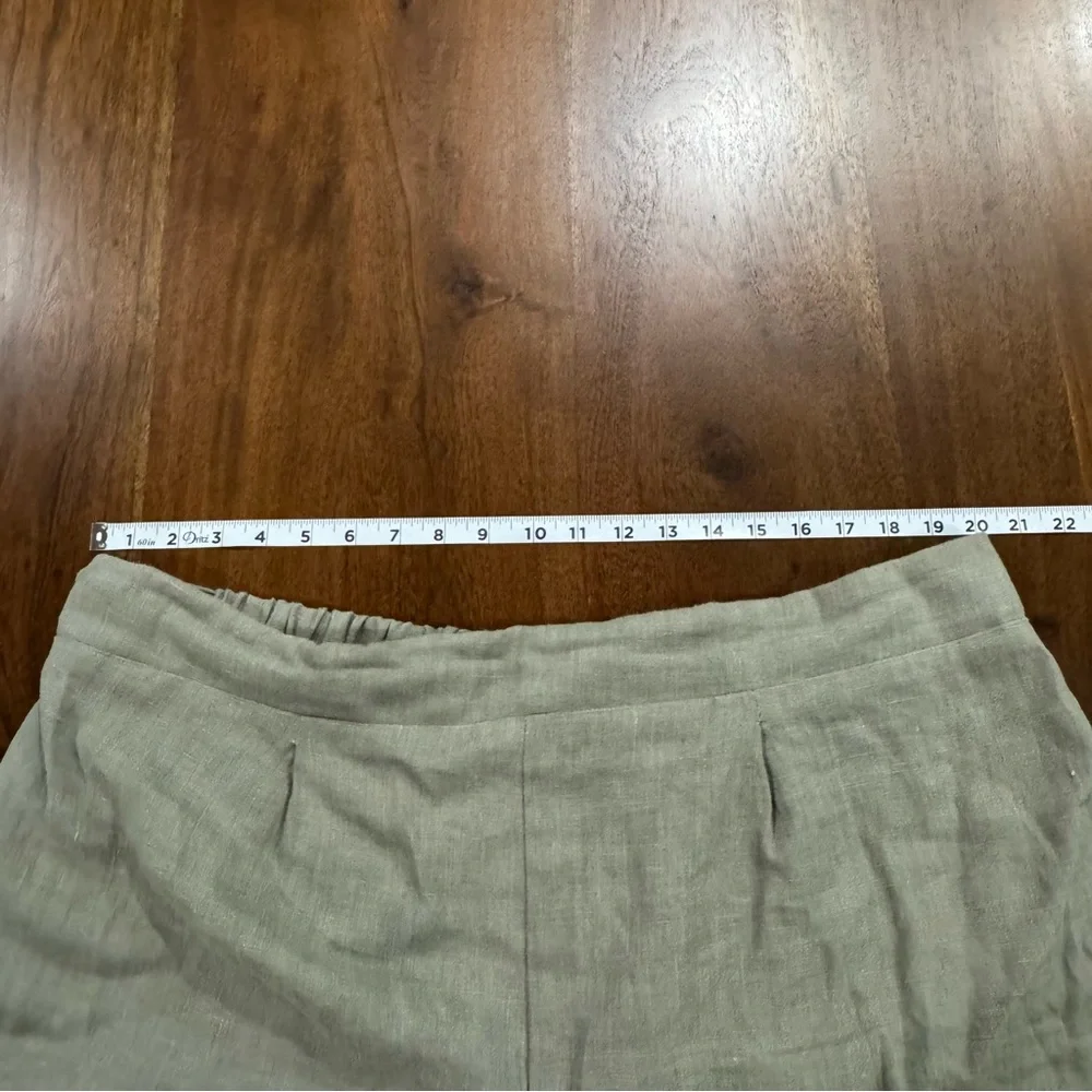 Only Child Linen Shorts Slow Fashion Made In USA Size 22